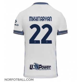 Billige Fotballdrakt Inter Milan Henrikh Mkhitaryan #22 Replika Bortedrakt 2024-25 Kortermet